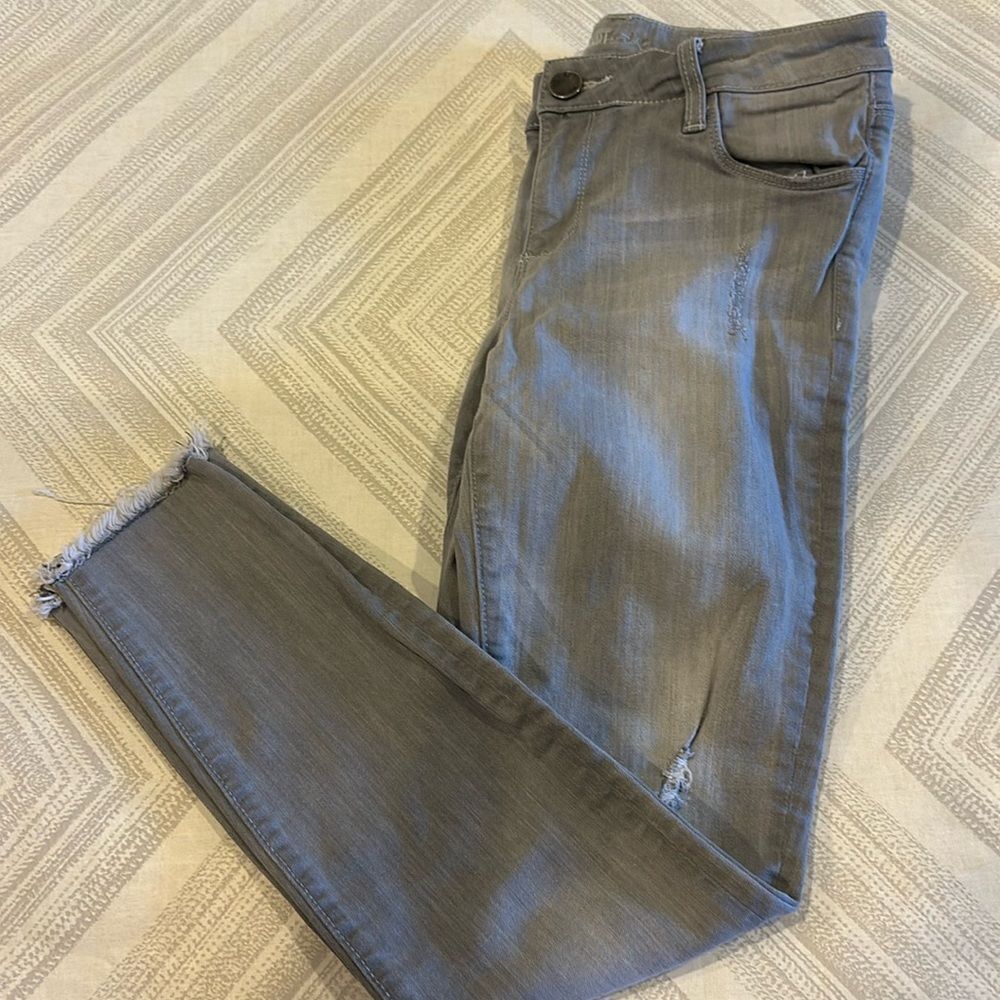 Kut from the Kloth Women’s Grey Brigitte Ankle Skinny Jeans - Size 4 - Picture 1 of 7